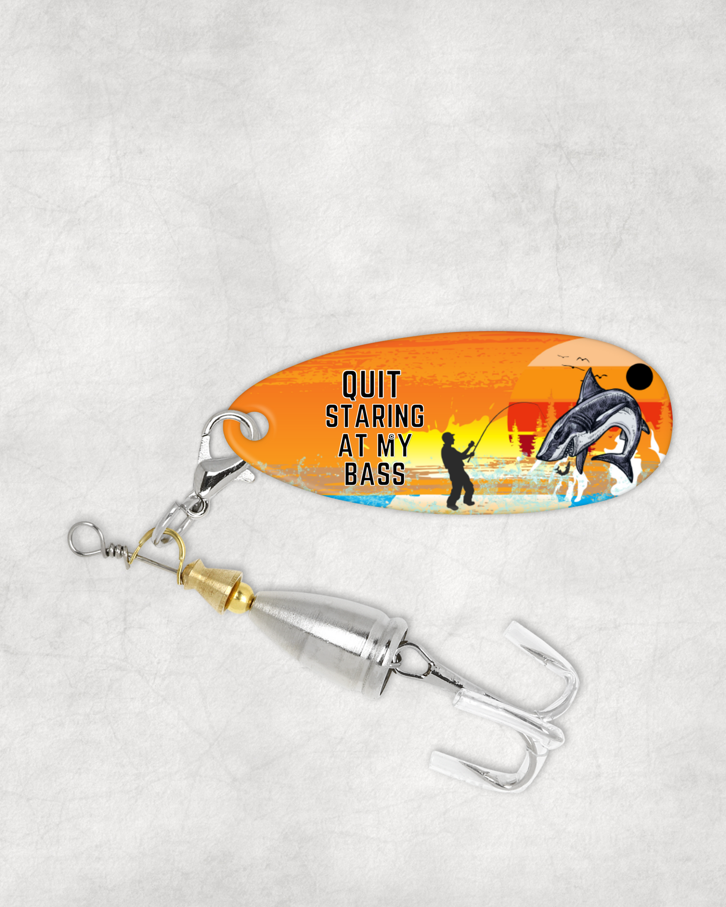 Quite Staring At My Bass - Fishing Lure with Gift Box