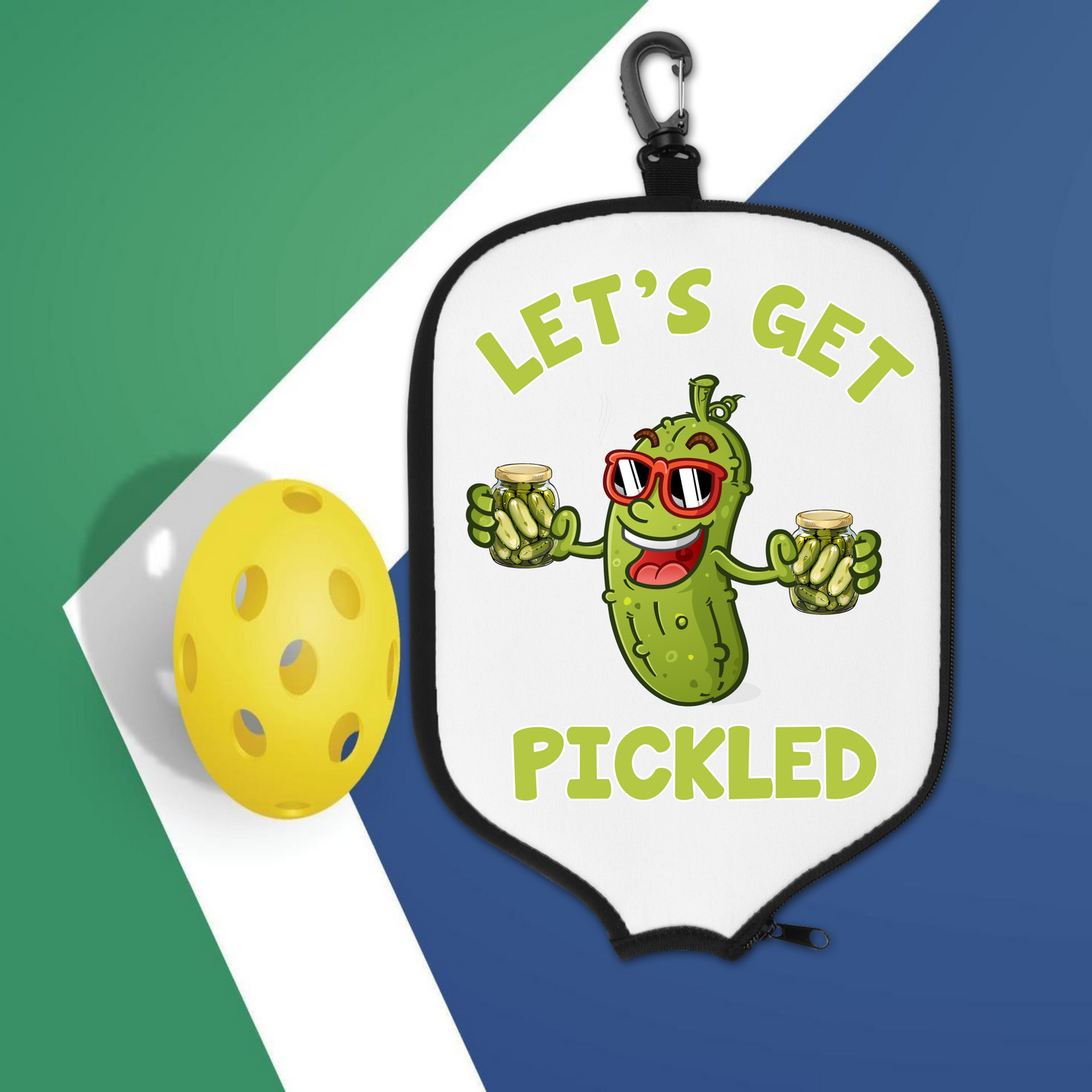 Let's Get Pickled, 2 design choices - Pickleball Paddle Cover