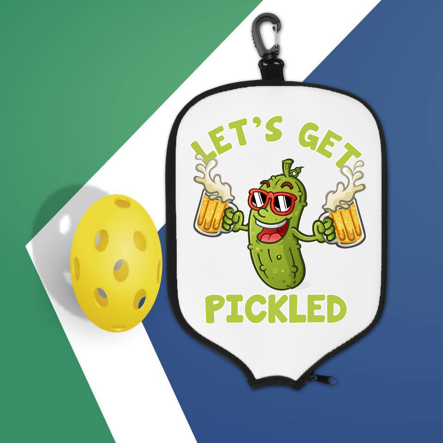 Let's Get Pickled, 2 design choices - Pickleball Paddle Cover