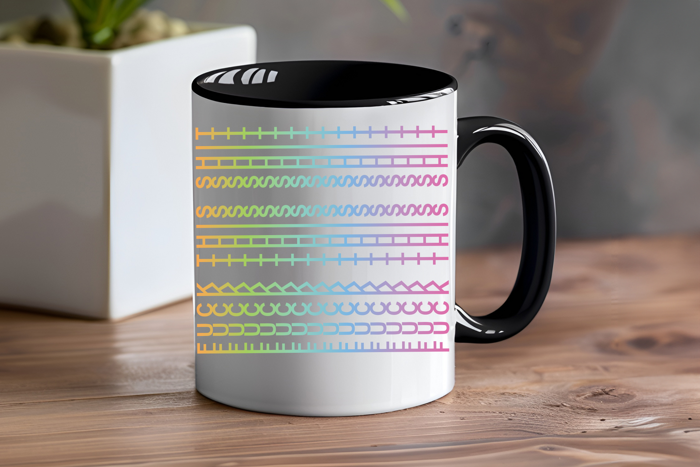 Fuck This Shit, Hidden Message, Black or Rainbow Design - Ceramic and Glass Mugs