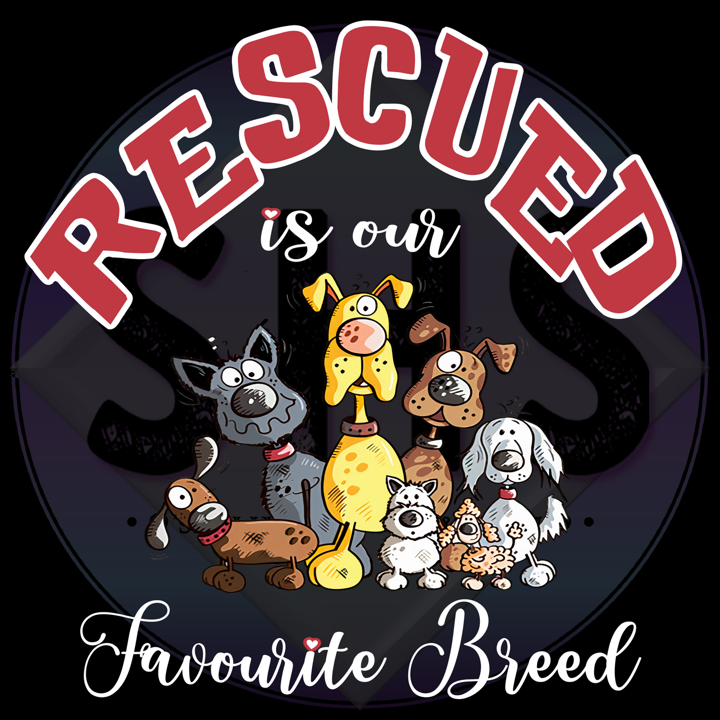 Rescued is My/Our Favourite/Favorite Breed 8 PNG files
