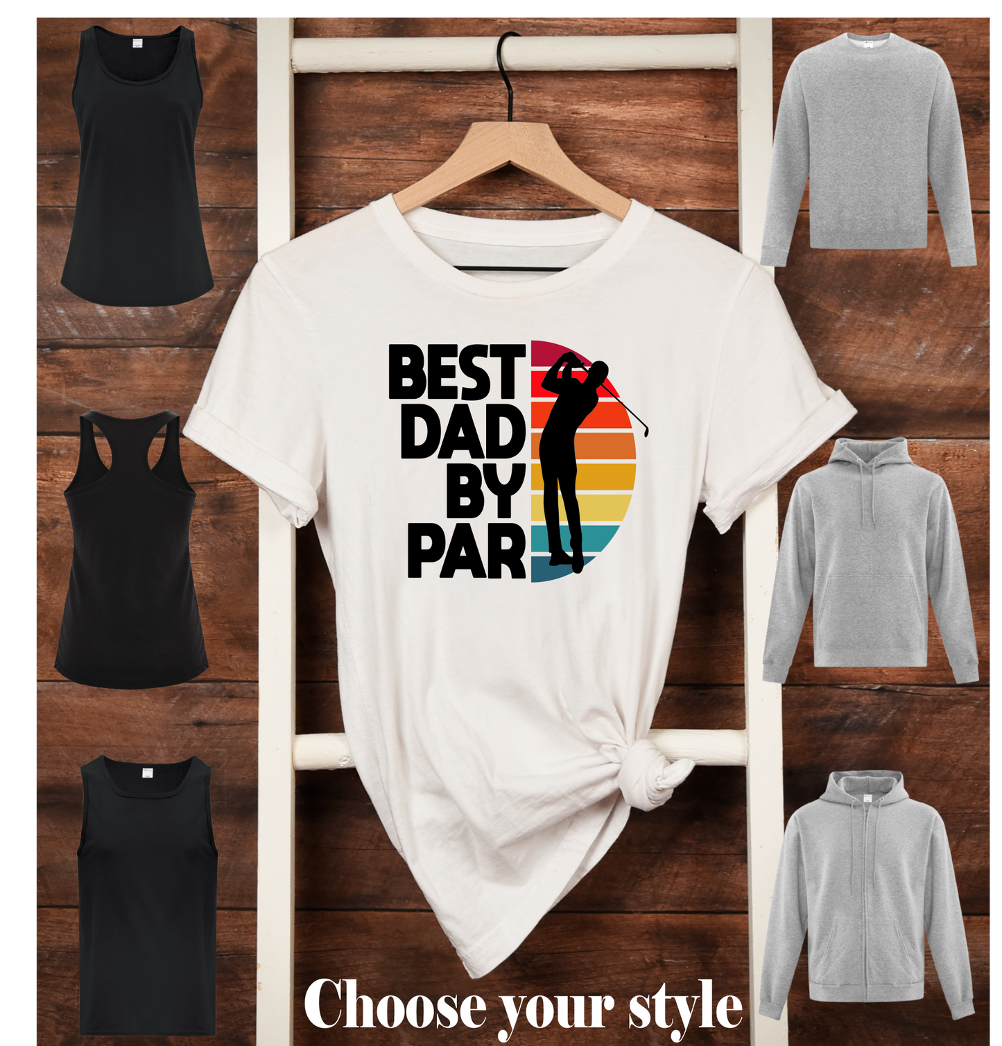 Best Dad By Par - Adult T-Shirts, Tank Tops, Sweatshirts & Hoodies