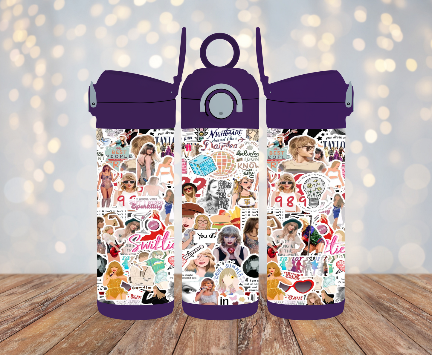 Taylor Collage 1 - 12oz Kids Water Bottle