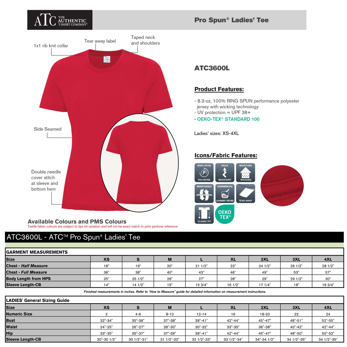 Design Your Own - Ladies Performance T-Shirt, ATC3600L