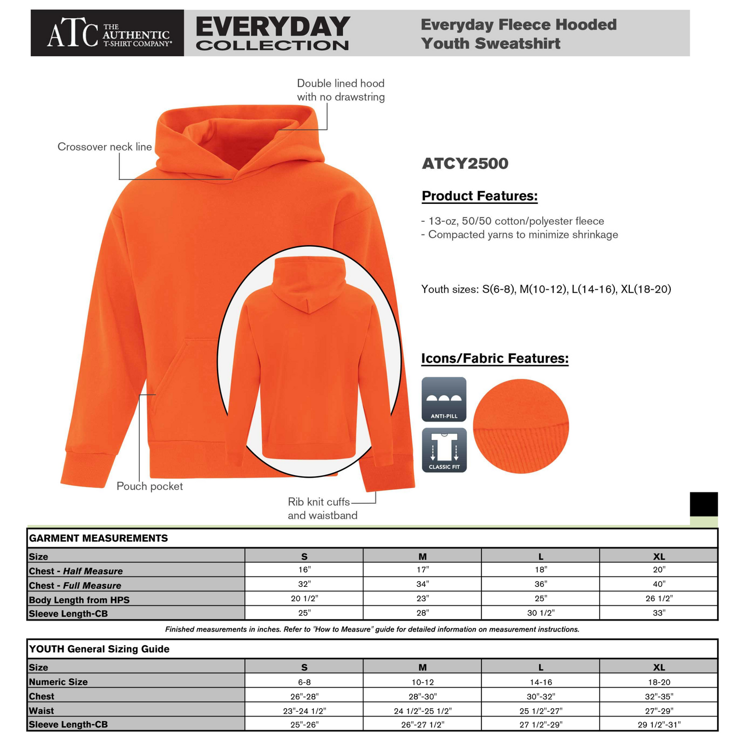 Design Your Own - Youth Hoodie, ATCY2500