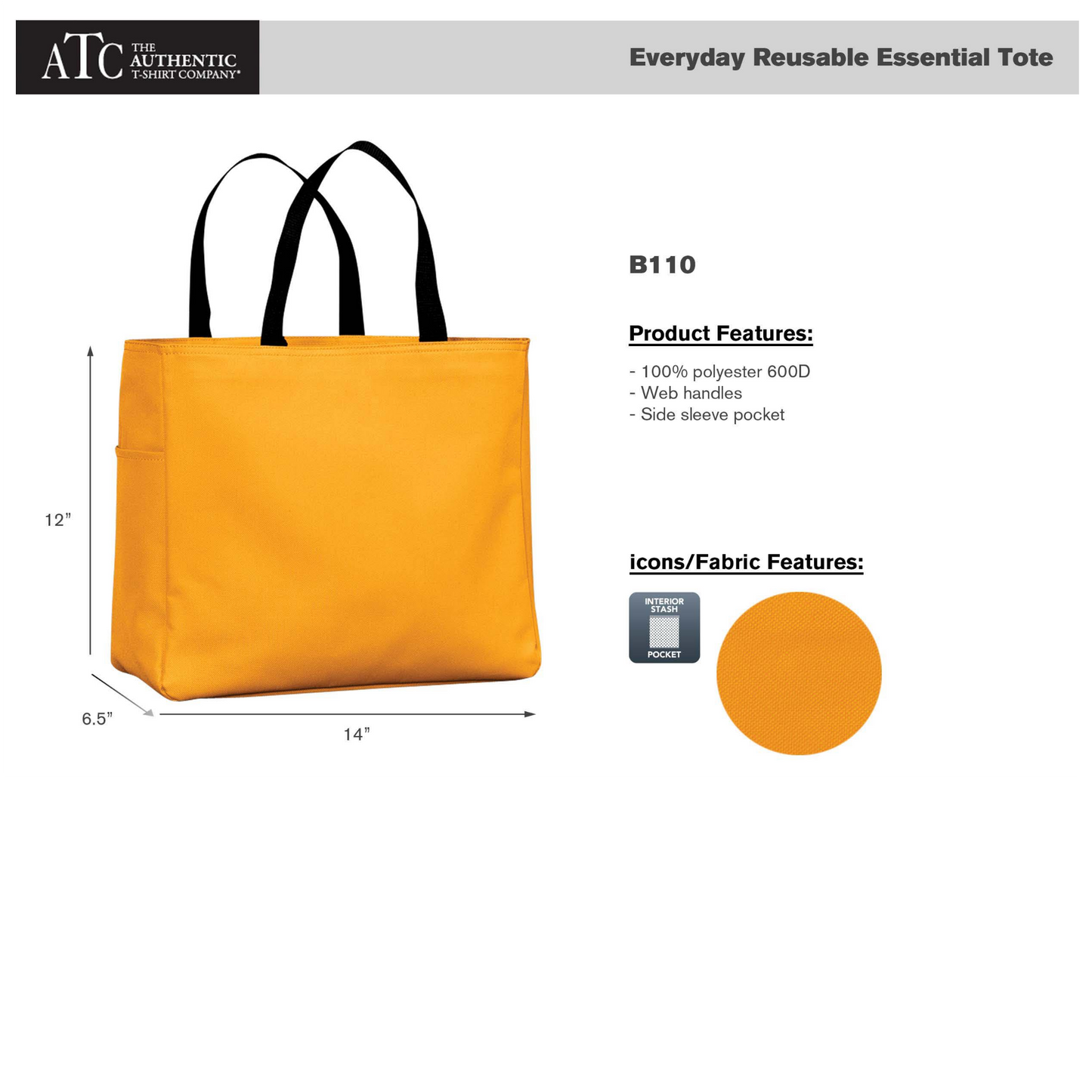 Design Your Own - Reusable Essential Tote, B110