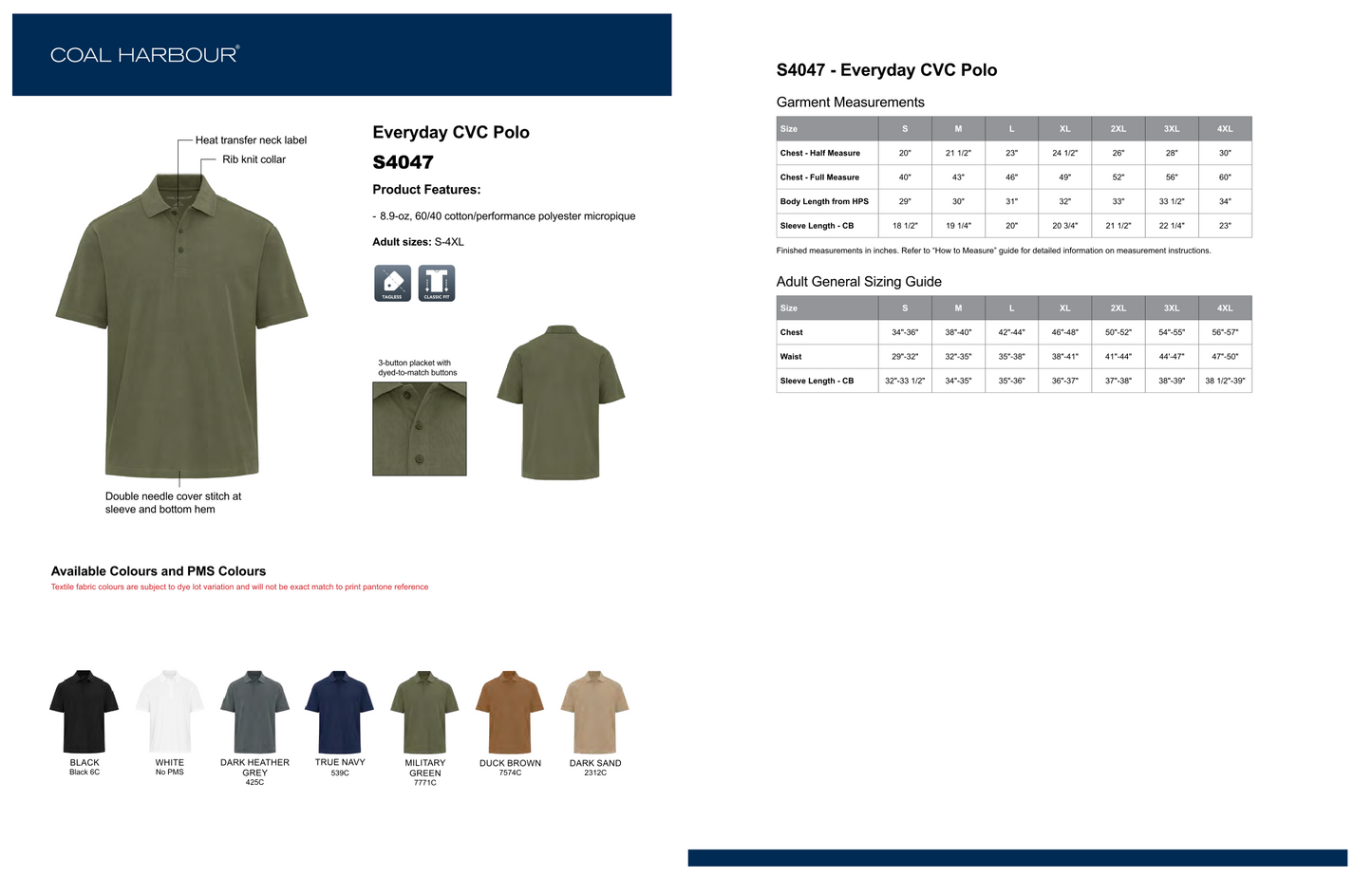 Design Your Own - Coal Harbour CVC Polo