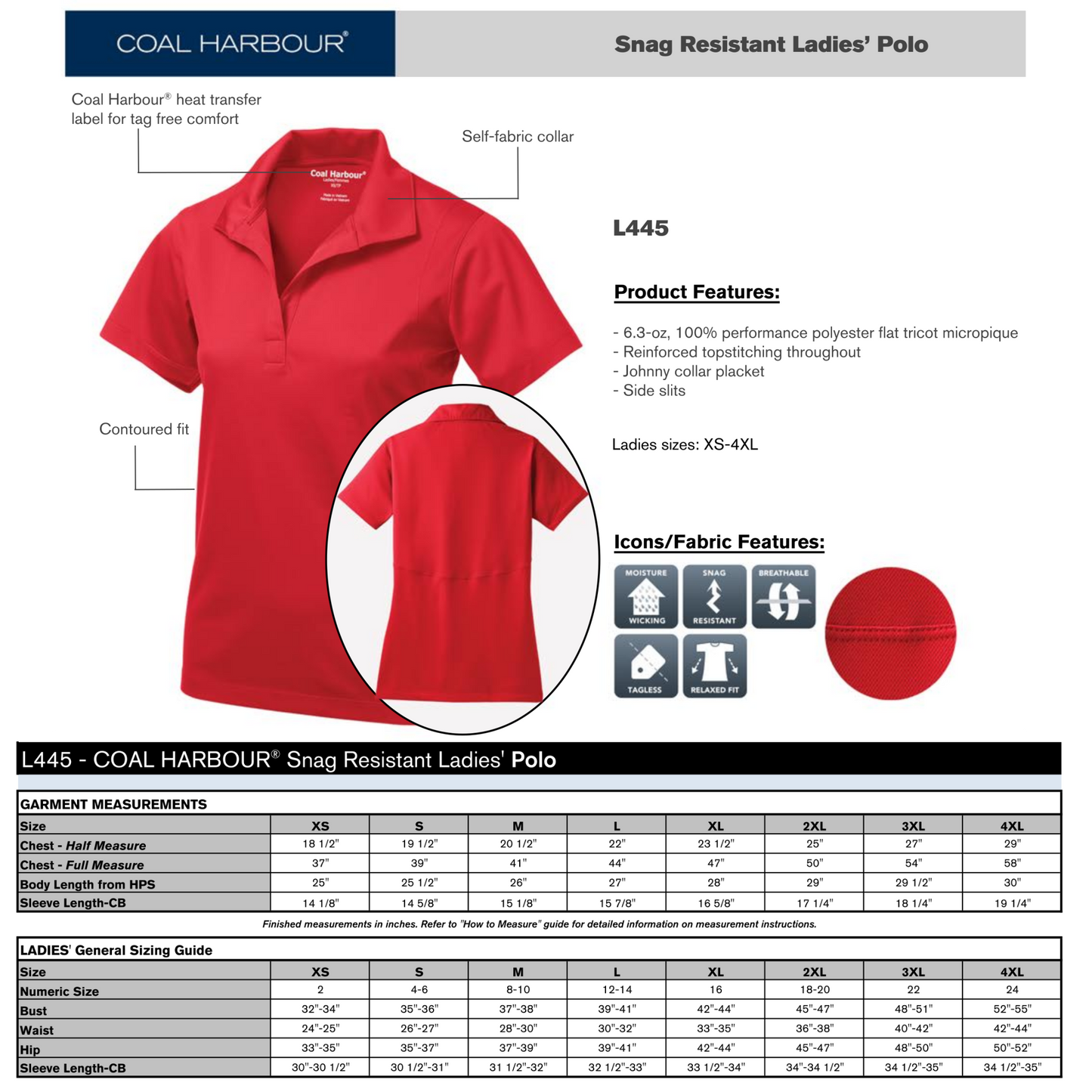 Design Your Own - Ladies Polo, L445