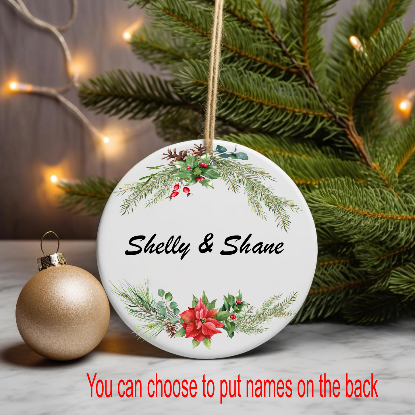 Our First Christmas As Mr. & Mrs. Christmas Ornament