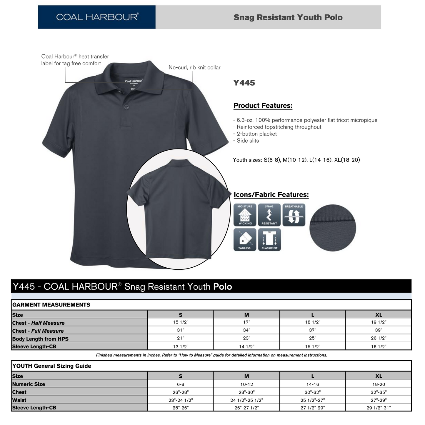 Design Your Own - Youth Polo, Y445