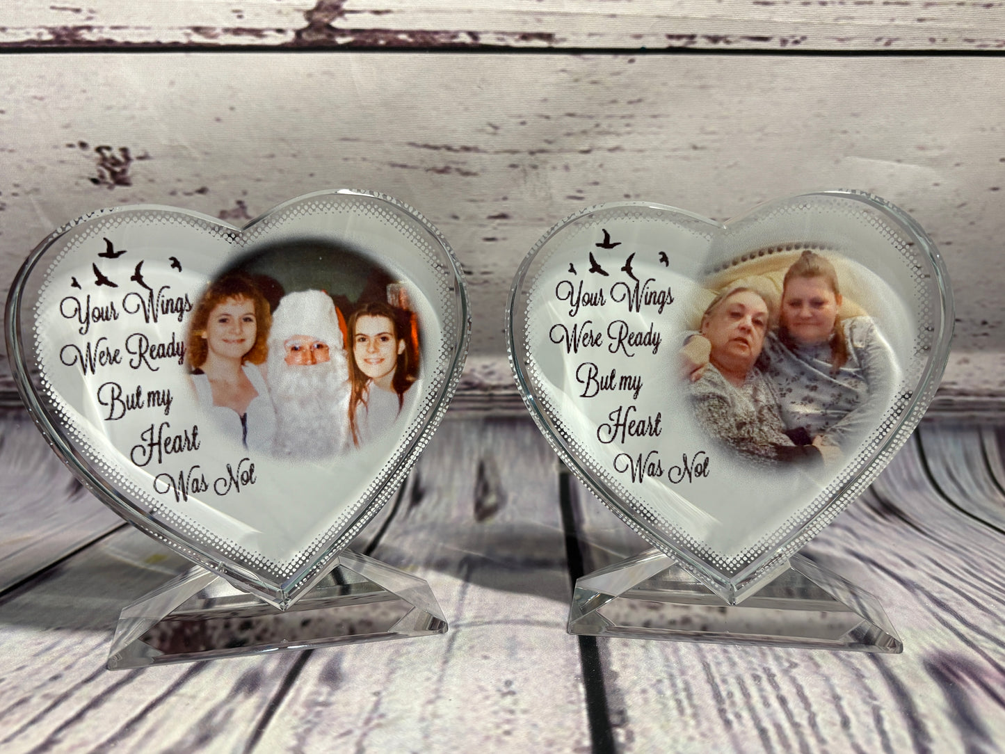 Design Your Own - Crystal Heart Photo Block