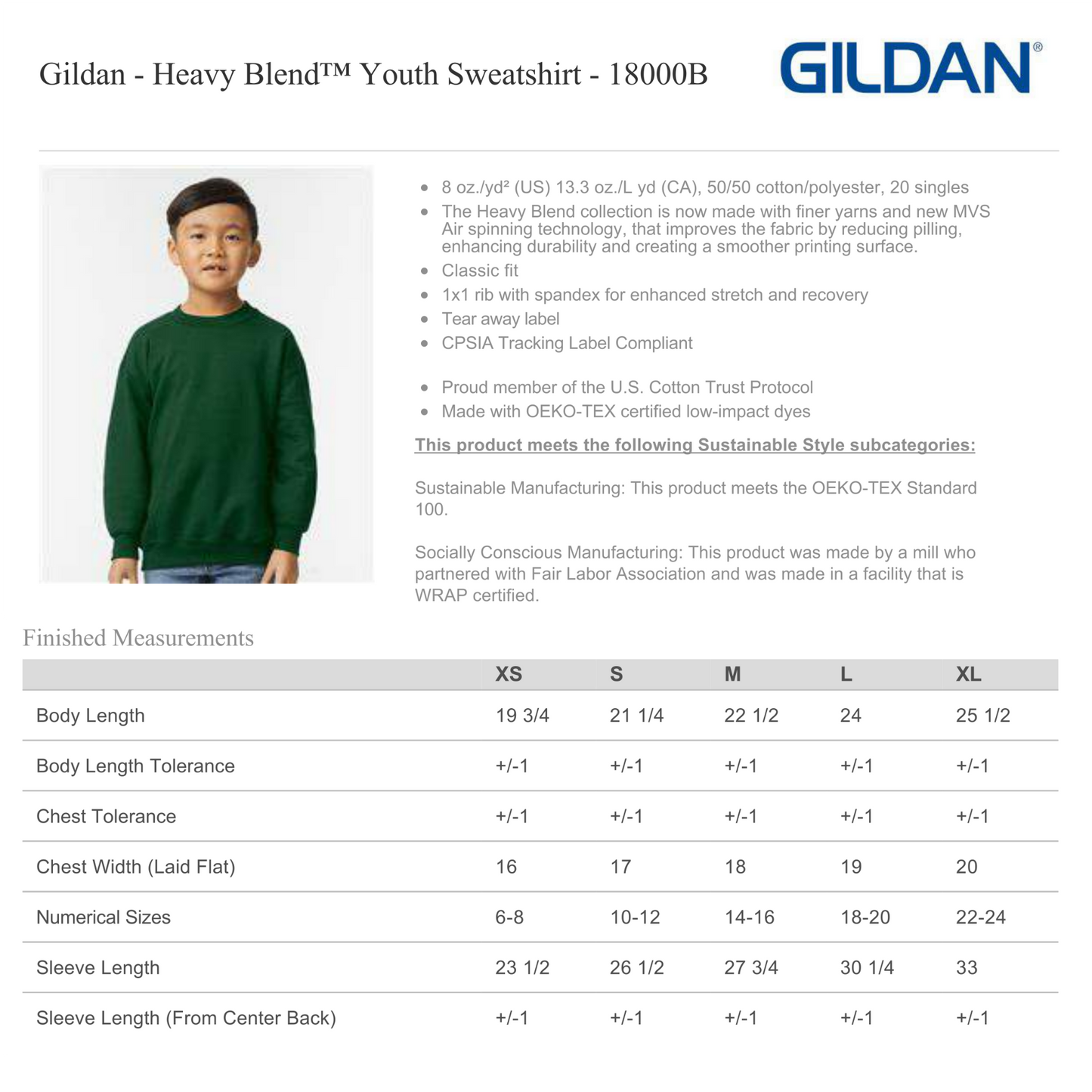 Design Your Own - Youth Sweatshirt, Gildan 18000B