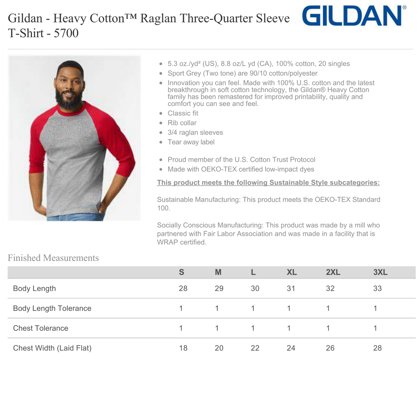 Design Your Own - Unisex Raglan Baseball T-Shirt, Gildan5700