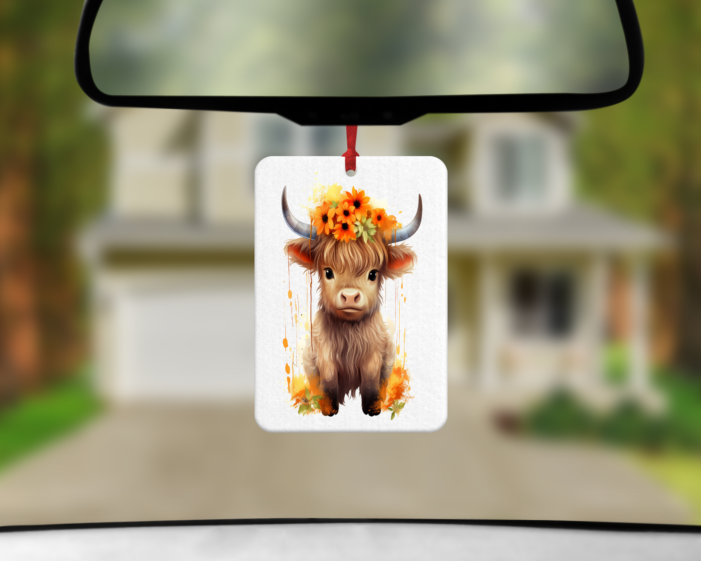 Highland Cow, 9 designs to choose from - Air Freshener