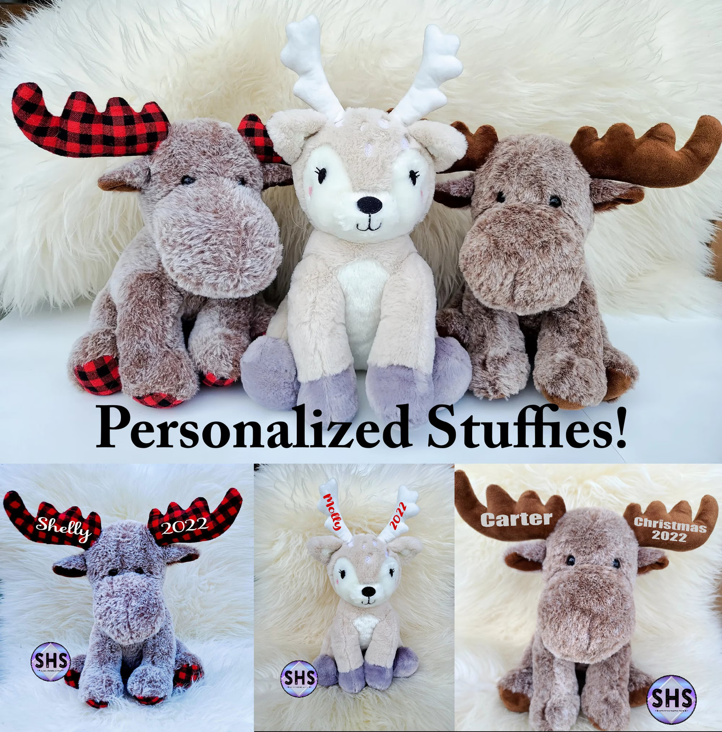 Moose or Reindeer - Stuffed Animals
