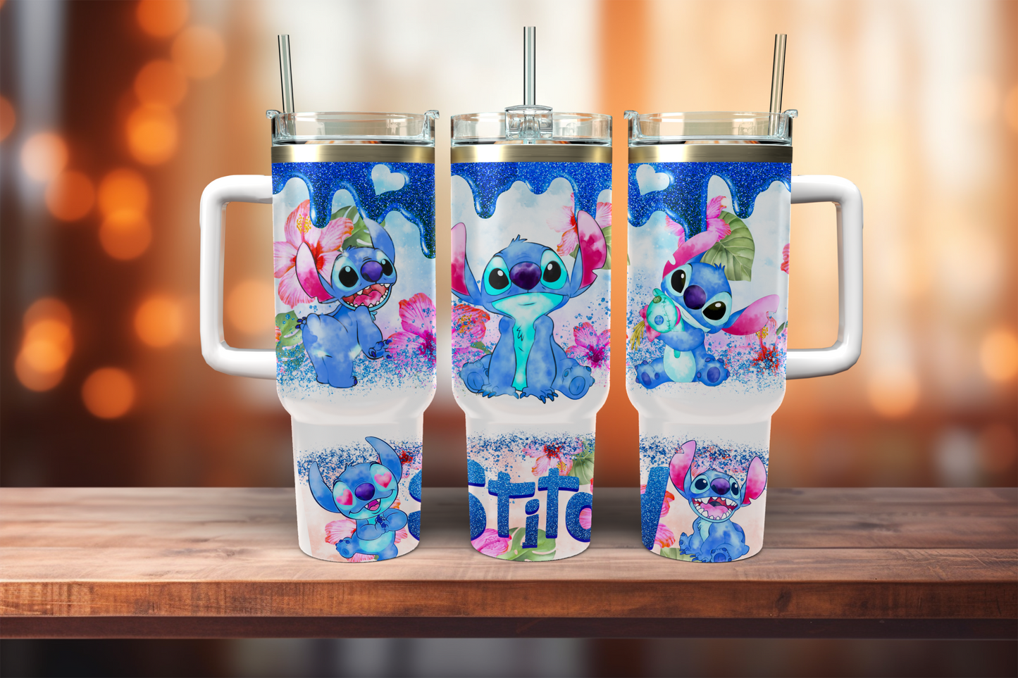 Stitch - 40oz tumbler with handle
