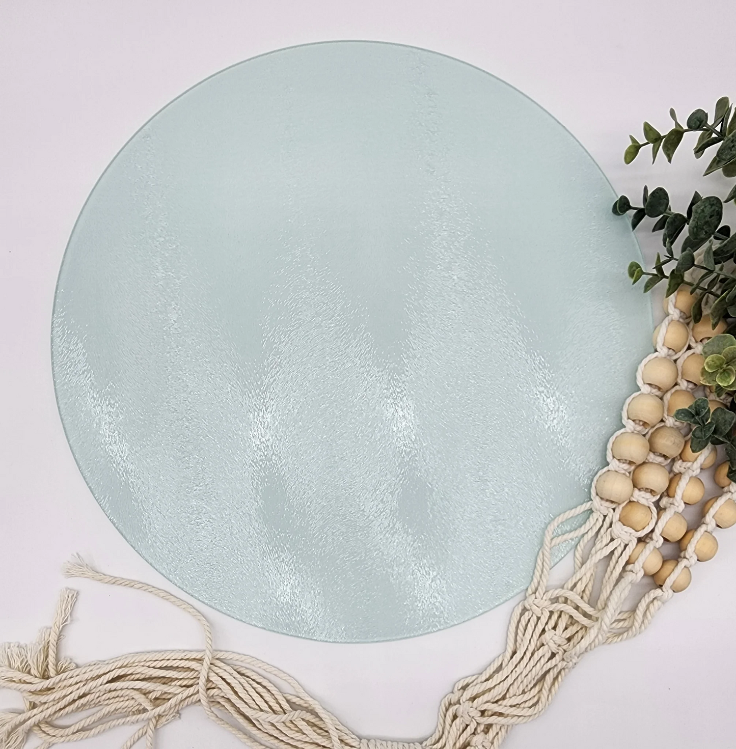 Northern Lights & Wolf Tempered Glass Cutting Board, Trivet