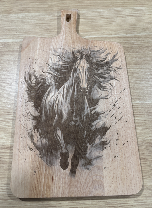 Horse - Engraved Beech Cutting Board