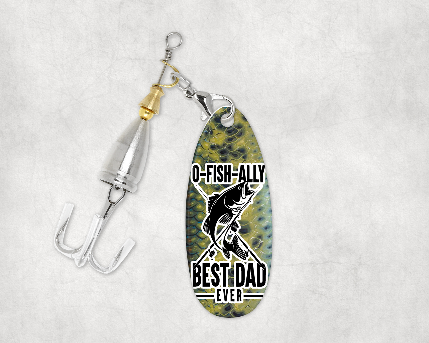 O-Fish-Ally Best Dad Ever - Fishing Lure with Gift Box
