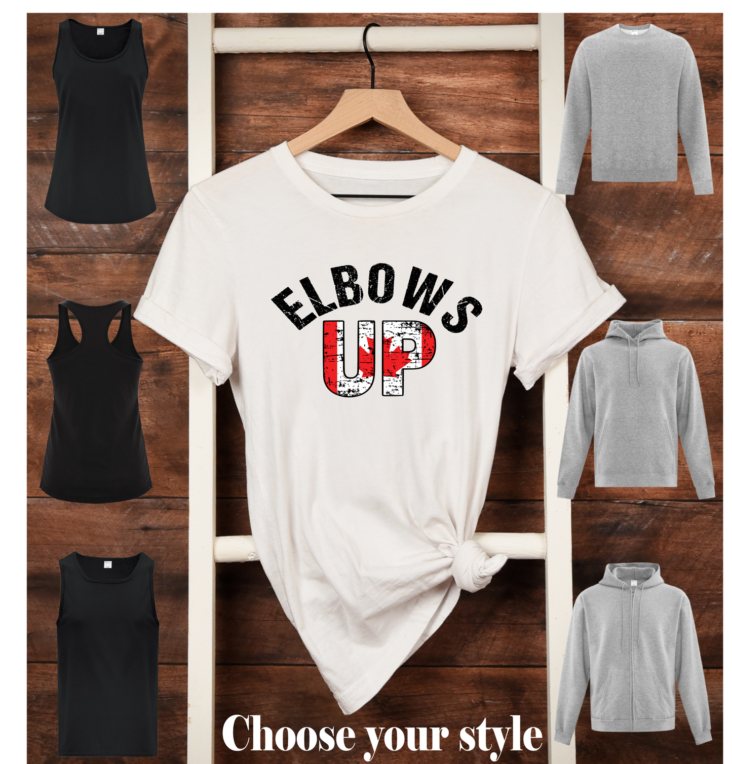 Elbows Up - Adult T-Shirts, Tank Tops, Sweatshirts & Hoodies