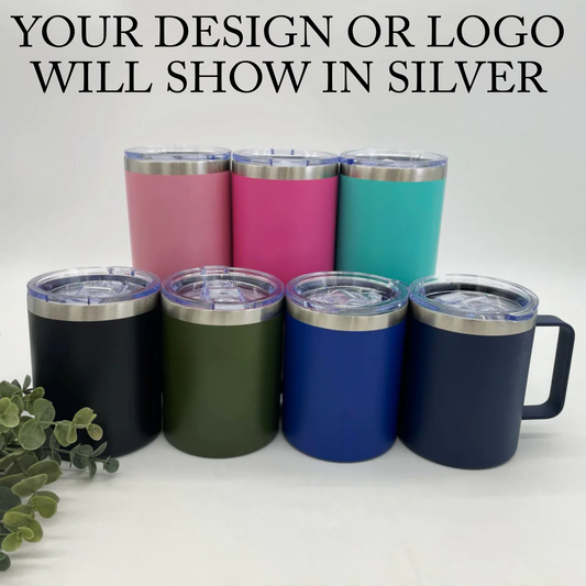 Design Your Own - 12oz Camping Mug, Engravable