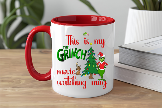 This Is My "The Grinch" Movie Watching Mug - Ceramic and Glass Mugs