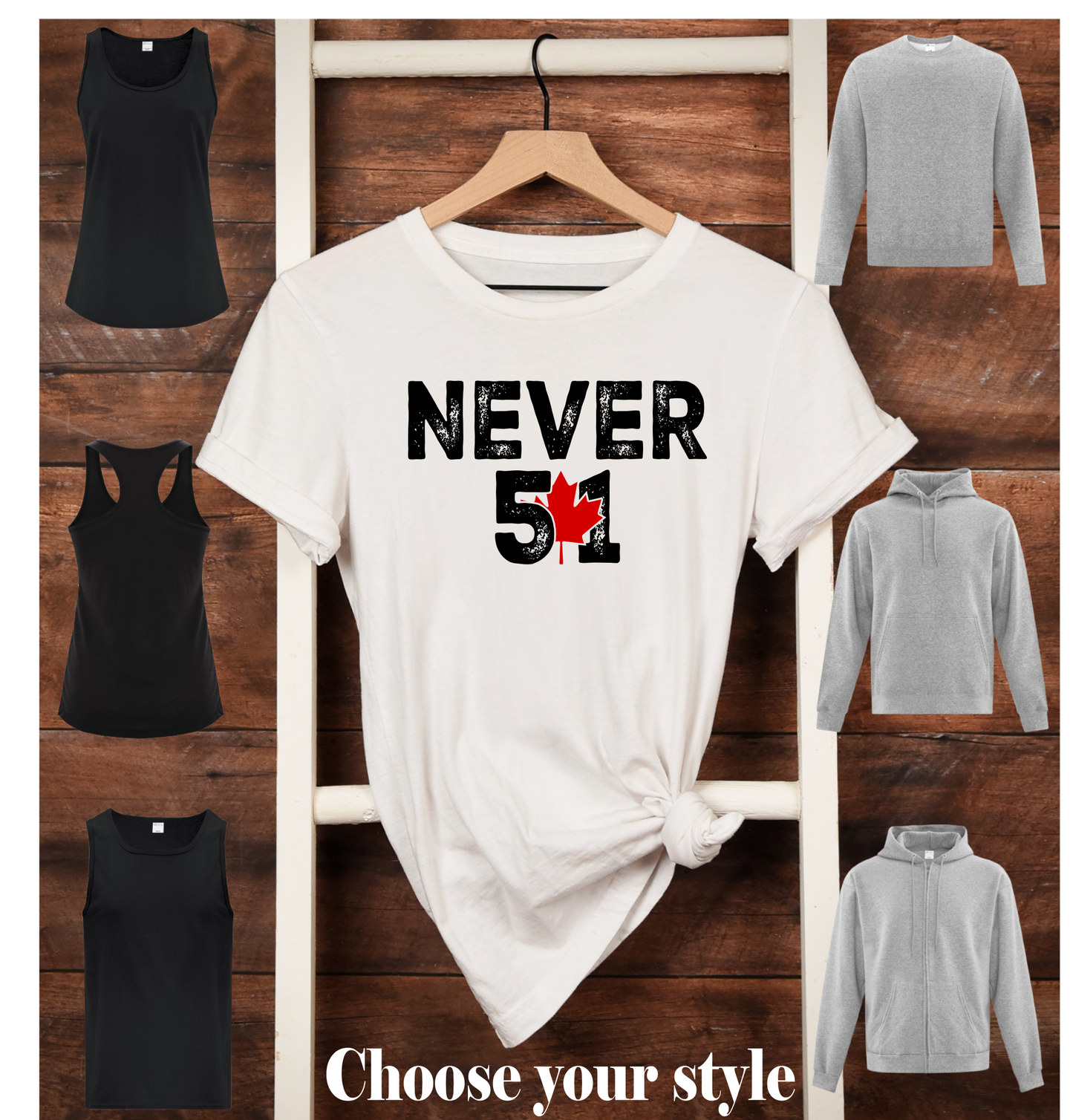 Never 51 - Adult T-Shirts, Tank Tops, Sweatshirts & Hoodies