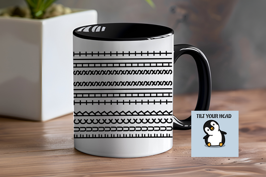 Fuck This Shit, Hidden Message, Black or Rainbow Design - Ceramic and Glass Mugs