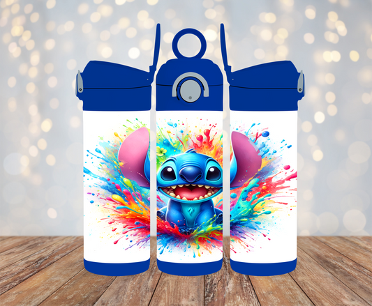 Stitch, Splash - 12oz Kids Water Bottle