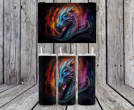 Dragon, black - 15, 20 or 30oz skinny tumblers, 4 in 1 can cooler/tumbler and 4 in 1 can cooler/tumbler or 20oz blue tooth speaker tumblers