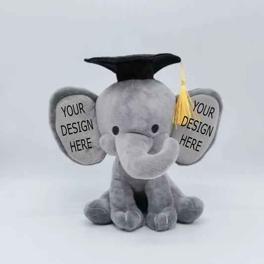 Graduation Elephant - Stuffed Elephant
