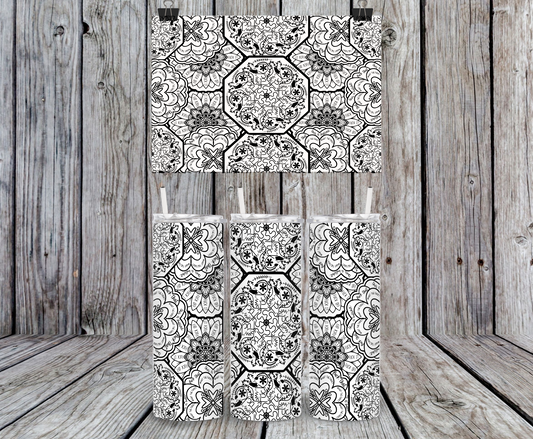Cuss Words Mandala - 15, 20 or 30oz skinny tumblers, 4 in 1 can cooler/tumbler and 4 in 1 can cooler/tumbler or 20oz blue tooth speaker tumblers