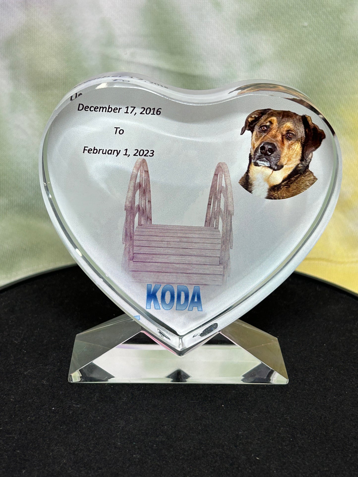 Design Your Own -  Crystal Heart Photo Block