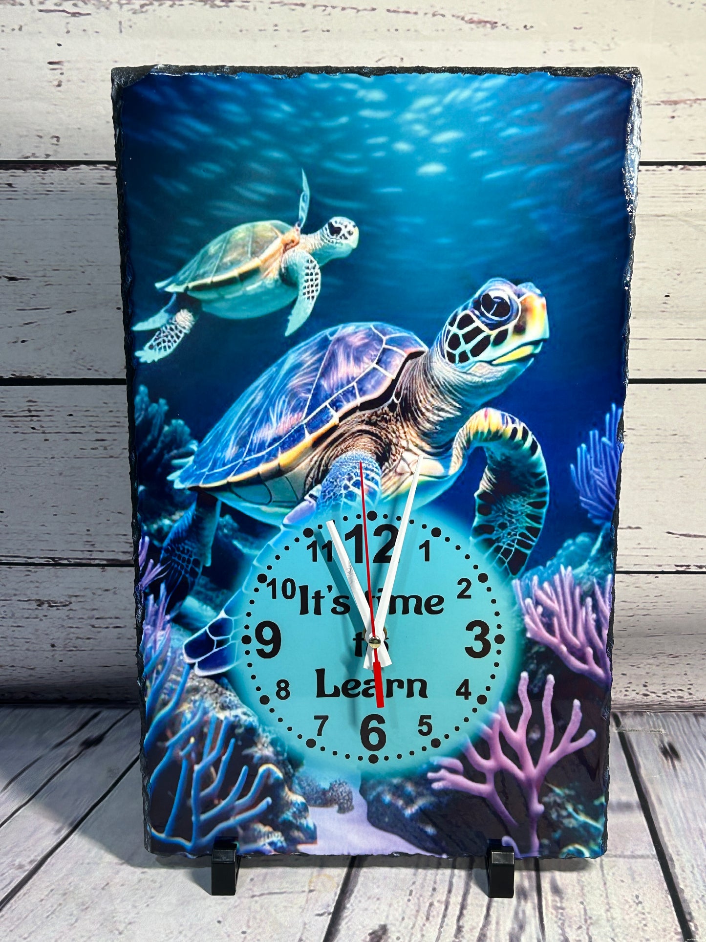 Design Your Own - Clock, Rectangle Slate