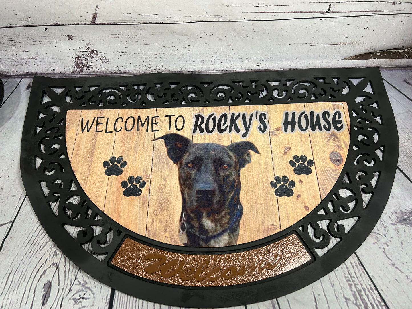 Design Your Own - Door Mat with Insert or Insert Only, 1/2 round heavy rubber