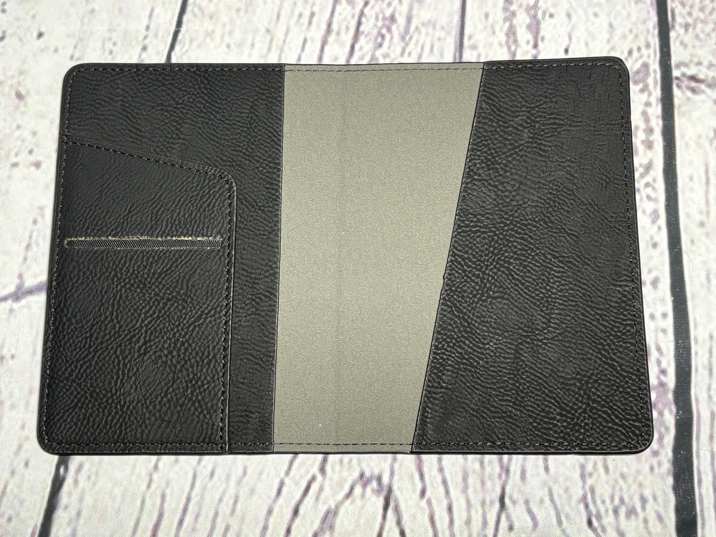 Flower of your Birth Month & your Name, Personalized - Leather Engraved Passport Folder