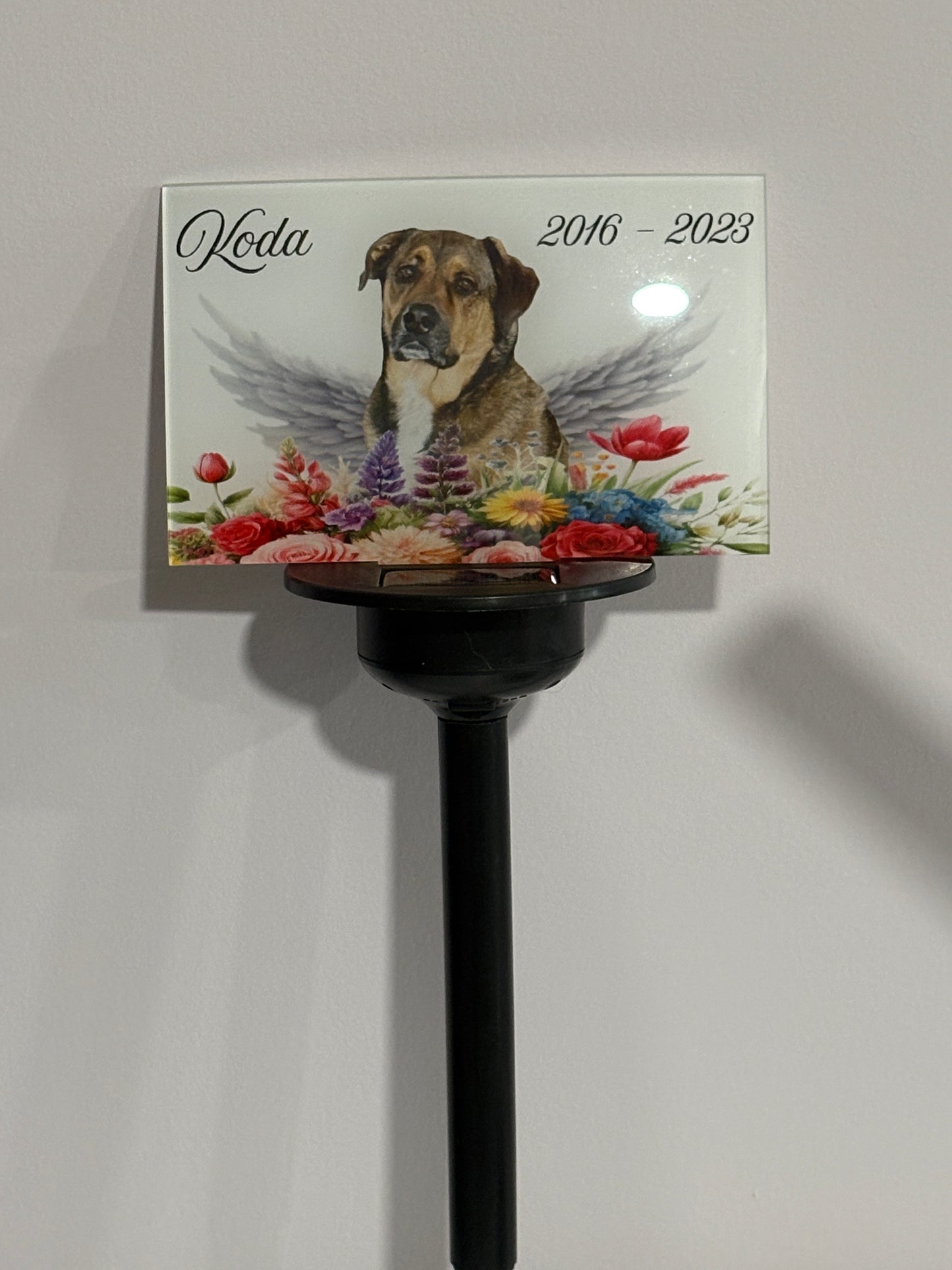Memorial, Customized Photo - Solar Garden Stake