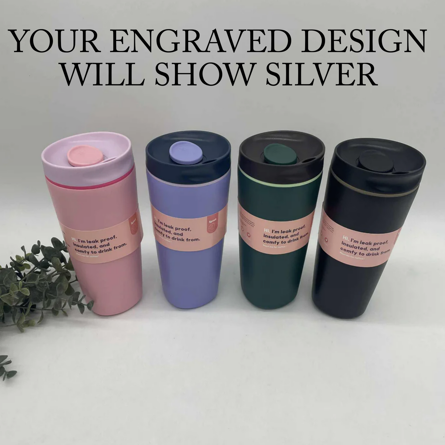 Design Your Own - 20oz silver plated Travel Tumbler - Engravable