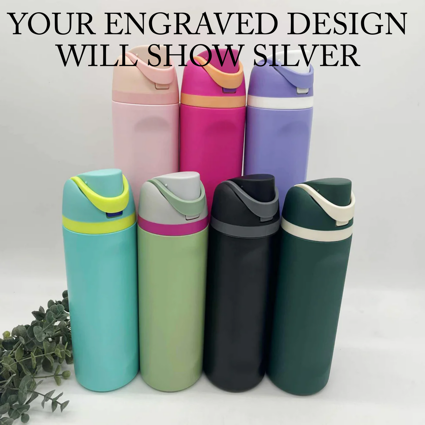 Design Your Own - 24oz Sip & Flow Tumbler (Owala Inspired) Engravable