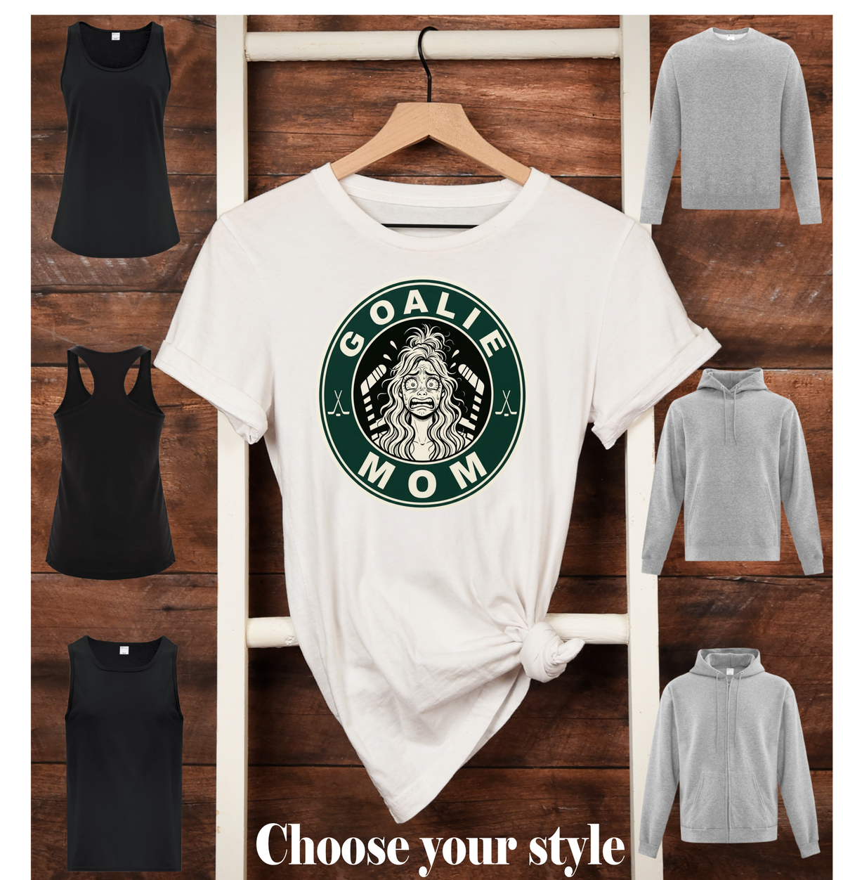 Goalie Mom - Adult T-Shirts, Tanks, Sweatshirts & Hoodies