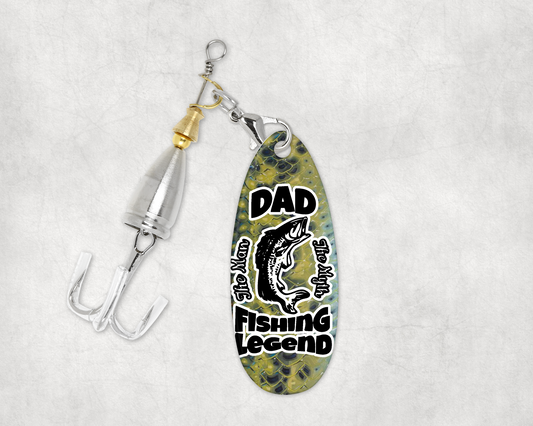 Dad The Man The Myth The Fishing Legend - Fishing Lure with Gift Box