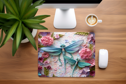 3D Dragonflies - Mouse Pad, 3 sizes to choose from
