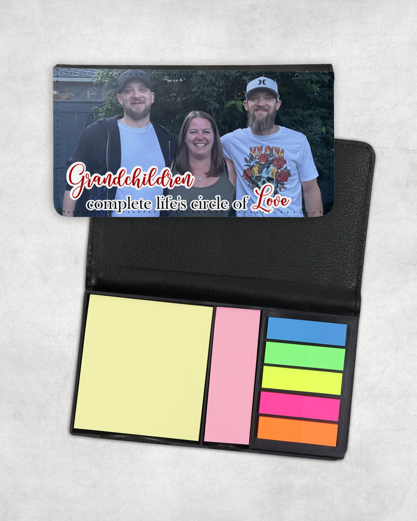 Sticky Note Holder - Grandchildren Complete Life's Circle Of Love