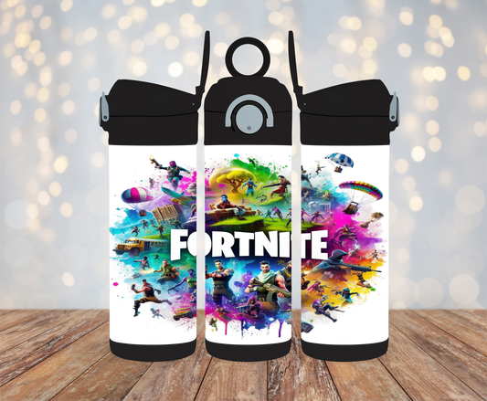 Video Game 4 - 12oz Kids Water Bottle