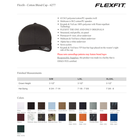 Design Your Own - Flexfit Cotton Blend Cap 6277