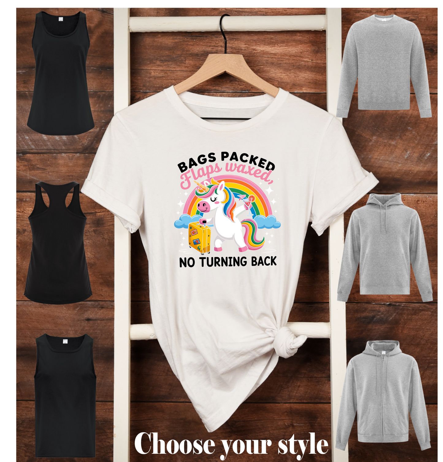 Bags Packed, Flaps Waxed, No Turning Back - Adult T-Shirts, Tanks, Sweatshirts & Hoodies