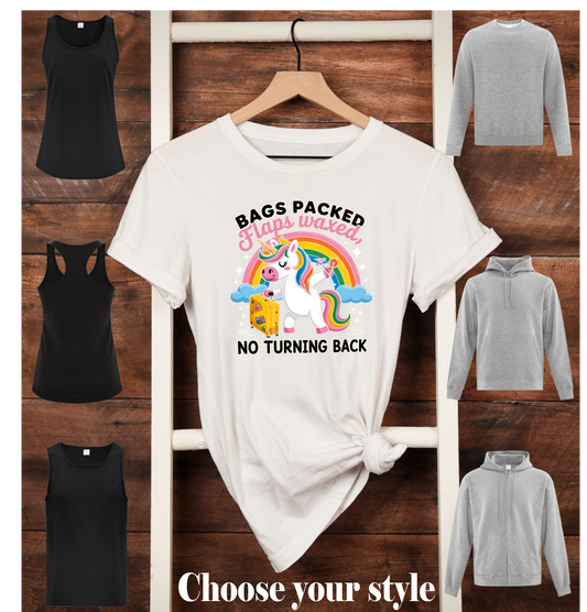 Bags Packed, Flaps Waxed, No Turning Back - Adult T-Shirts, Tanks, Sweatshirts & Hoodies