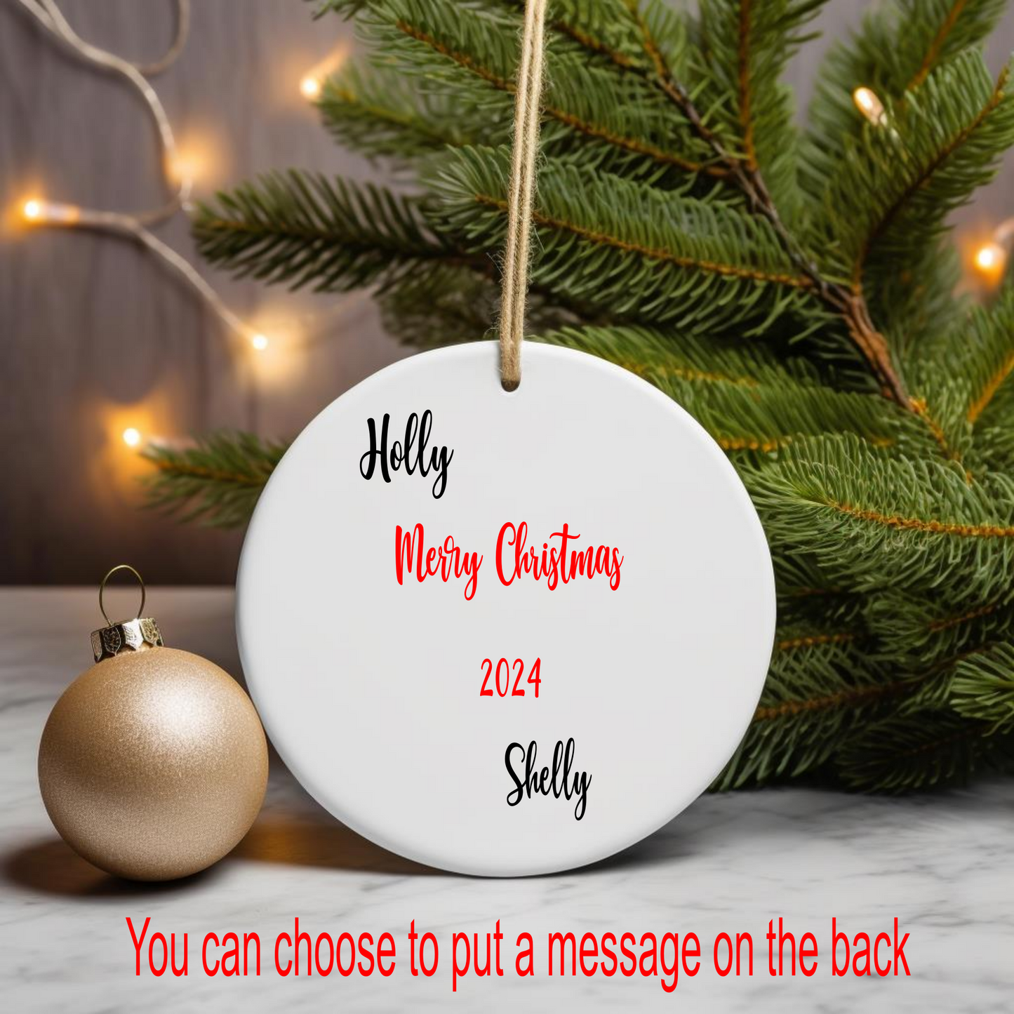 A Job Made Us Coworkers...., 3D effect Christmas Ornament