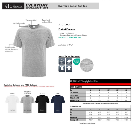 Design Your Own - Unisex Men's T-Shirt Tall