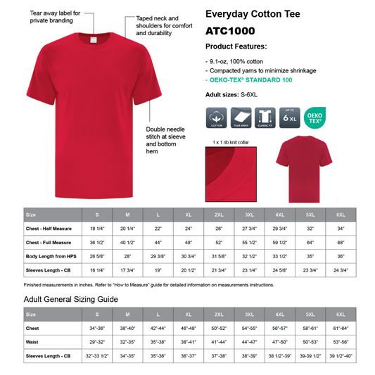 Design Your Own - Unisex Tee, ATC1000